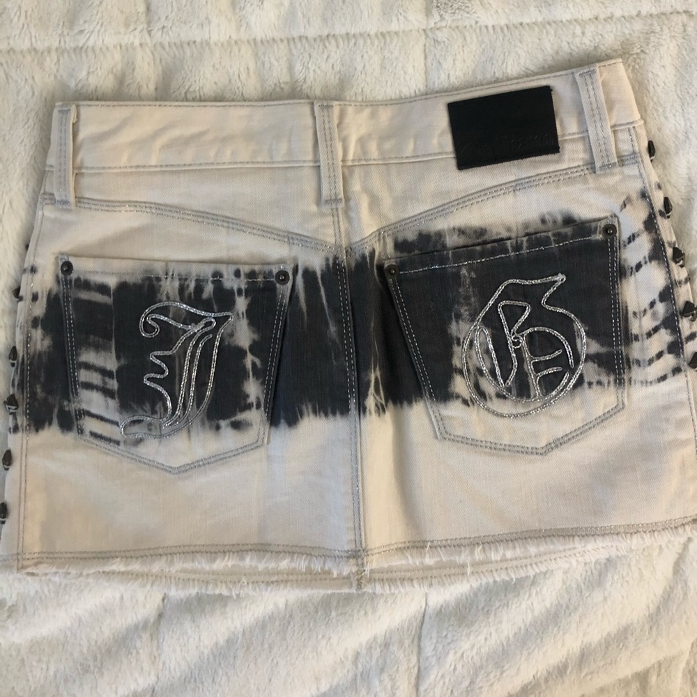 GALLIANO DENIM SKIRT - Picture 2 of 4
